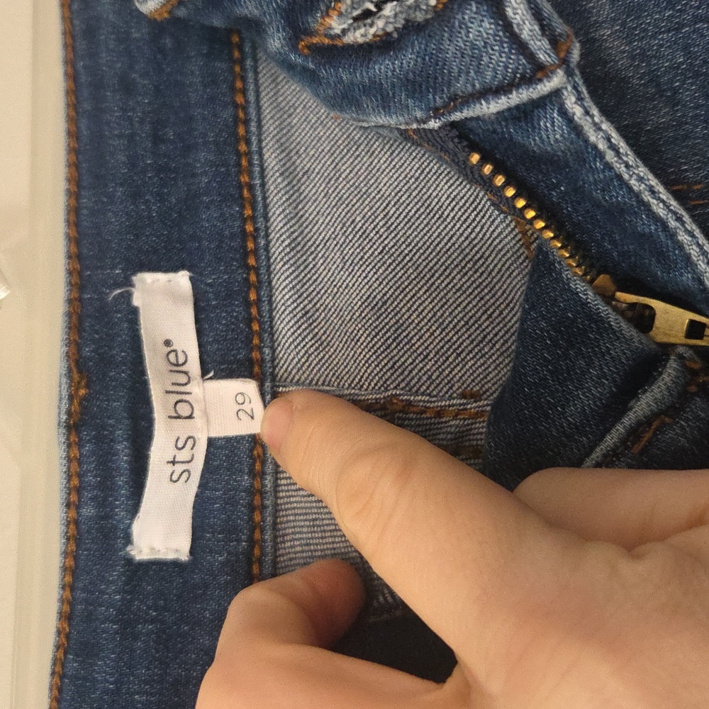 2/$15 Sts Blue Paisley High-rise Jeans (29) - Picture 4 of 6